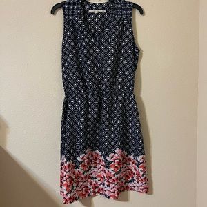 41 HAWTHORN Black and pink floral dress size M